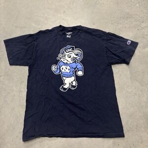UNC Tar Heels Champion T-shirt‎ Short Sleeve Mens Size Medium Navy Blue